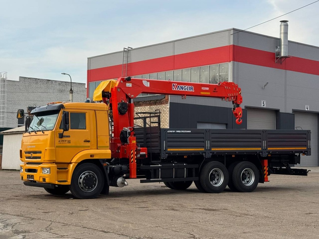 Тягач КАМАЗ 65116 с КМУ KANGLIR KS2056H + пульт ДУ, 2025 ЗАВГАР
