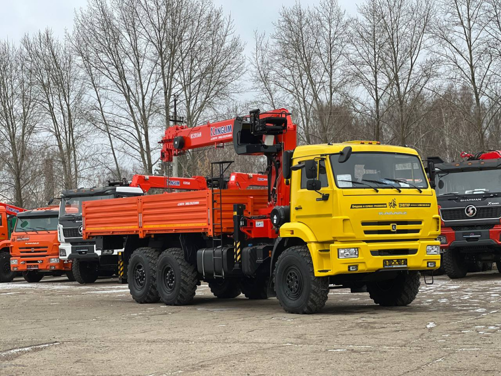 Бортовой грузовик КАМАЗ 43118 с КМУ Kanglim, 2025 ЗАВГАР