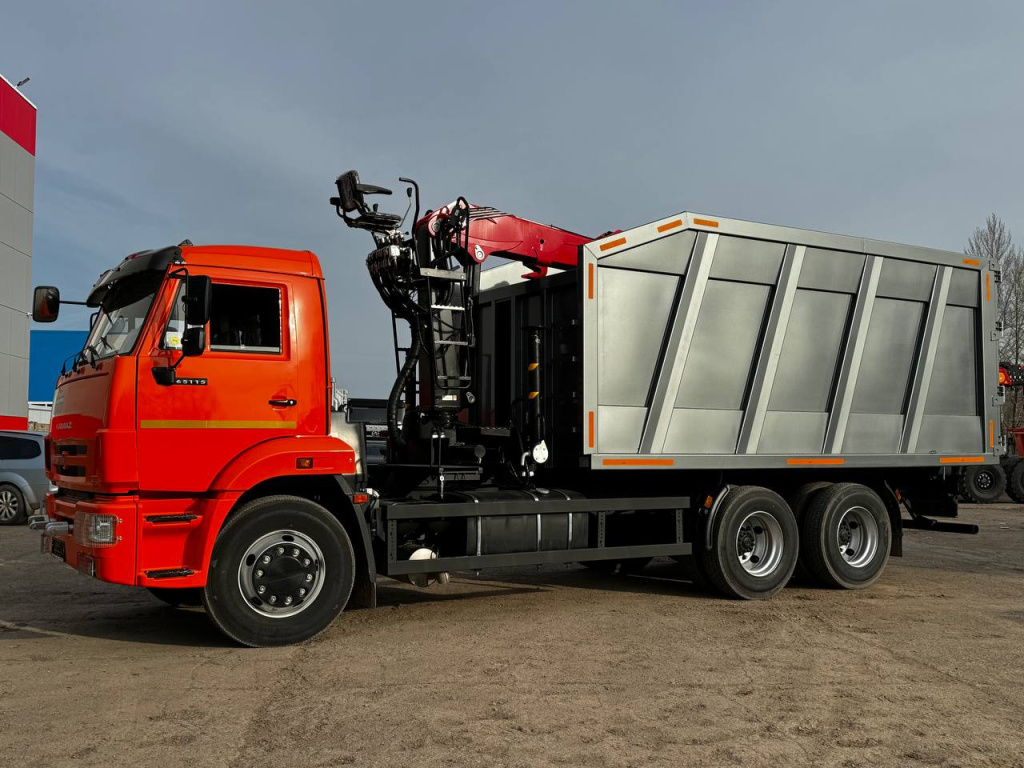 Ломовоз с КМУ Palfinger VM10LM на базе КАМАЗ 6520, 2025 ЗАВГАР