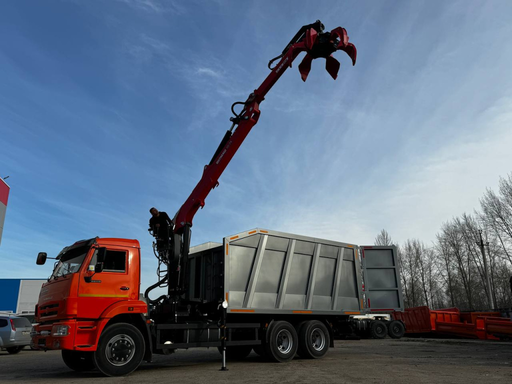 Ломовоз с КМУ Palfinger VM10LM на базе КАМАЗ 6520, 2025 ЗАВГАР