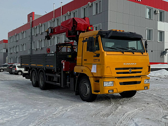 Бортовой КАМАЗ 65115 с КМУ HORYONG HRS216 (сп/место)_0