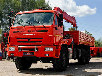 Бортовой КАМАЗ 43118 с КМУ KANGLIM KS1256G (дв. КАМАЗ,  сп/место)_0