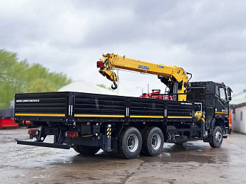 Бортовой автомобиль FAW J6L 4*2 с КМУ XCMG SQS 250-5_2
