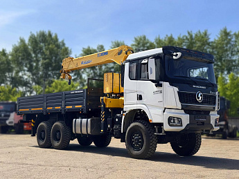 Бортовой автомобиль SHACMAN X3000 6*4 с КМУ XCMG SQS 200-6_0