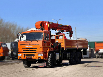 Бортовой КАМАЗ 43118 с КМУ KANGLIM KS2056H (дв. Cummins,  сп/место)_2