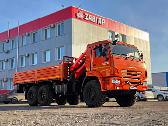 Бортовой КАМАЗ 43118 с КМУ SUNHUNK К168-4 (дв. Cummins,  сп/место)_0