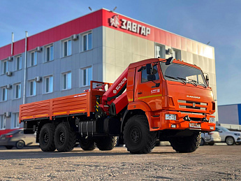 Бортовой КАМАЗ 43118 с КМУ SUNHUNK К328-4 (дв. Cummins,  сп/место)_0