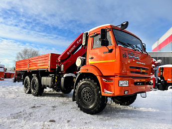 Бортовой КАМАЗ 43118 с КМУ SUNHUNK К168-4 (дв. КАМАЗ, без сп/места)_1