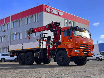 Бортовой КАМАЗ 43118 с КМУ HORYONG HRS206 (дв. Cummins,  сп/место)_0