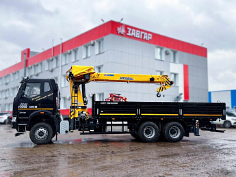 Бортовой FAW CA3250 с КМУ XCMG SQS 250-5_3