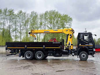 Бортовой автомобиль FAW J6L 4*2 с КМУ XCMG SQS 250-5_1