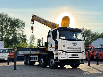 Бортовой FAW CA3310 с КМУ XCMG SQS 350-5_0