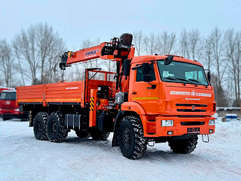 Бортовой КАМАЗ 43118 с КМУ HANGIL HGC976 (дв. Cummins, без сп/места)_0