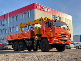 Бортовой КАМАЗ 43118 с КМУ XCMG SQS 200-6 (дв. Cummins,  сп/место)_0