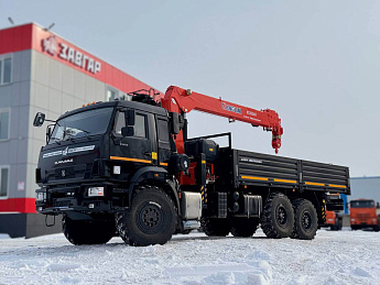 Бортовой КАМАЗ 43118 с КМУ KANGLIM KS2056H (дв. КАМАЗ,  сп/место)_2