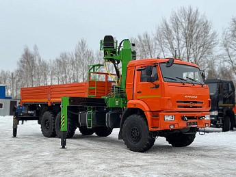 Бортовой КАМАЗ 43118 с КМУ СмартЭко FG716HP (дв. Cummins,  сп/место)_0