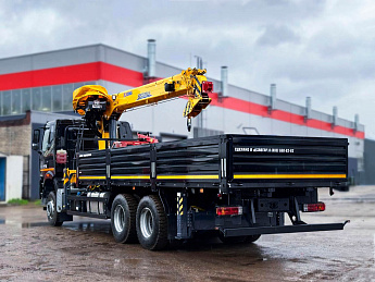 Бортовой FAW CA3250 с КМУ XCMG SQS 250-5_4