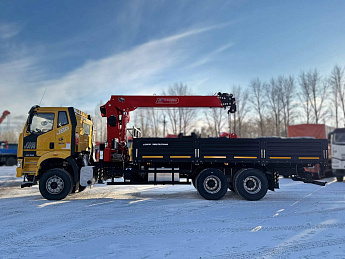 Бортовой FAW CA3250 с КМУ HORYONG HRS216_3