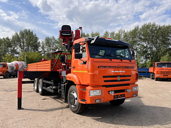 Бортовой КАМАЗ 65115 с КМУ HORYONG HRS206 (сп/место)_0